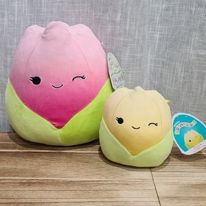 Squishmallow Jeannie & Bridgie Tulip Set Bundle